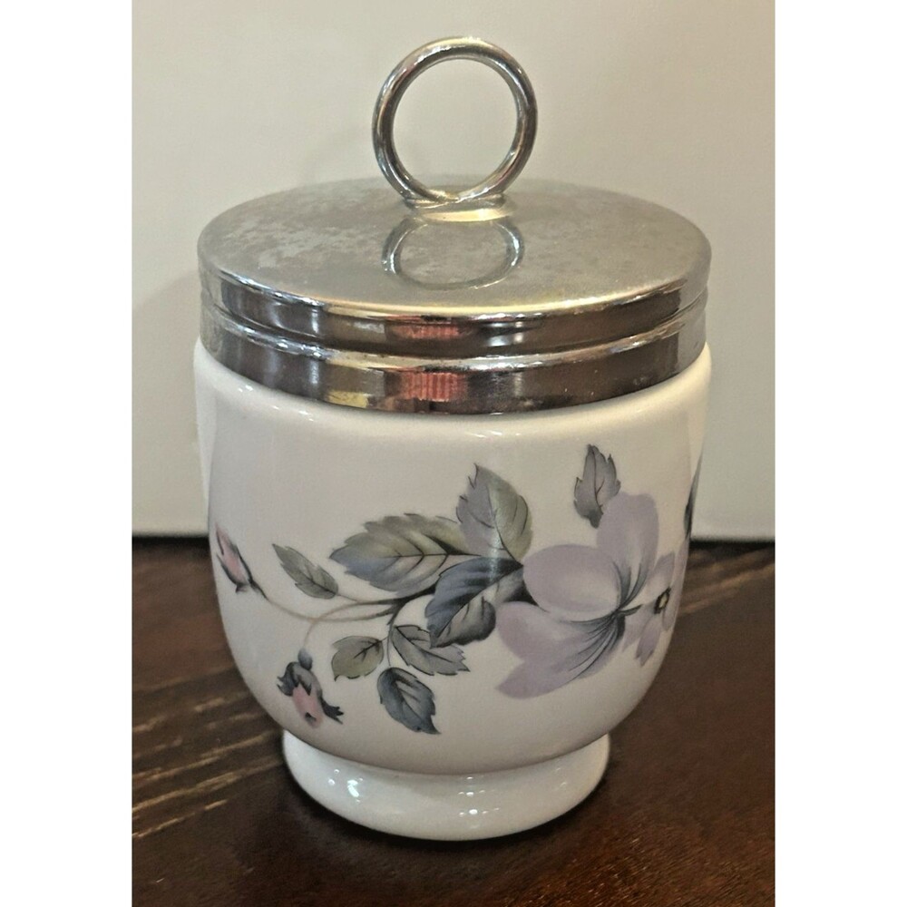 Vintage Royal Worcester Egg Coddler in June Garland pattern from England